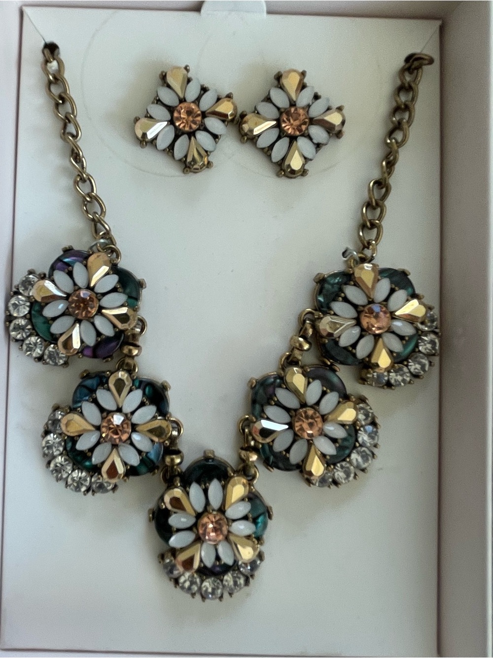 Rhinestone Costume Jewelry Set of 3 New - Picture 2 of 4